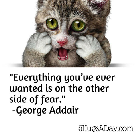Everything you’ve ever wanted is on the other side of fear. -George Addair