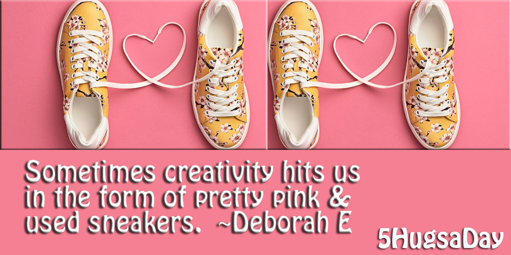 Let the Creativity Hit You in Pretty Pink and Old Sneakers post image